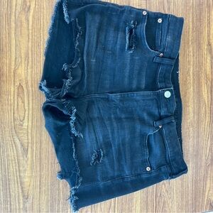 American Eagle denim shorts black